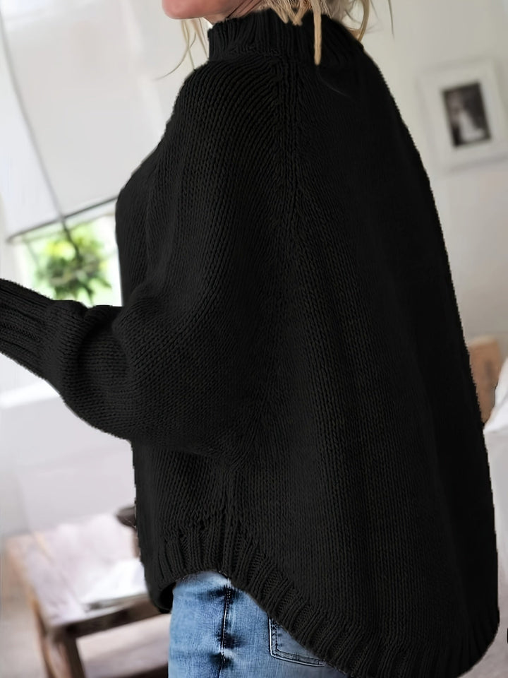Heidi™ – Bequemer Vintage-Zopfstrickpullover