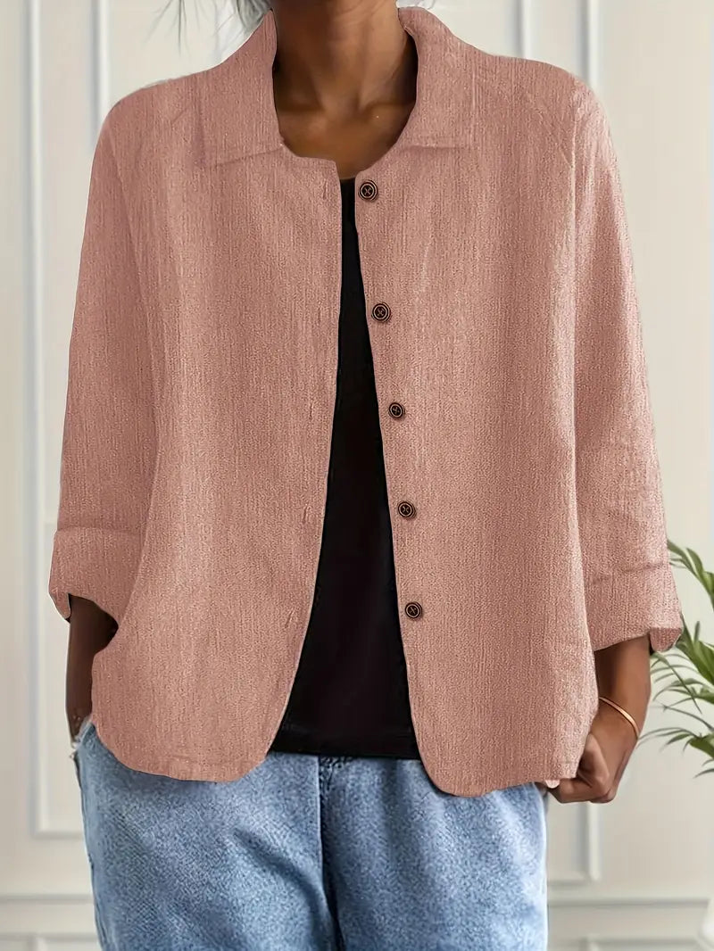 Marilla™ – Classic Lightweight Shirt-Cardigan