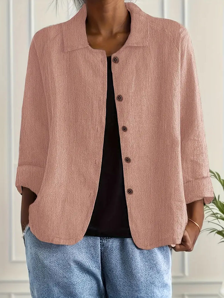 Marilla™ – Classic Lightweight Shirt-Cardigan