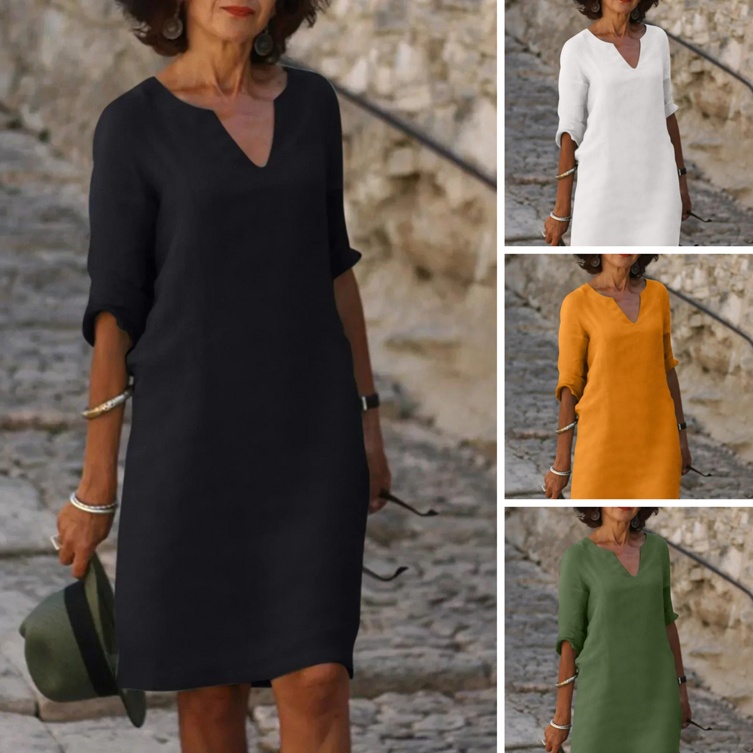 Molly | Elegant Dress with V-Neck