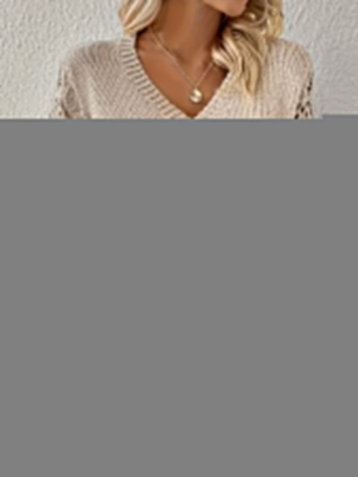 Wendy™ - Stylish Long Sleeve V-Neck Sweater