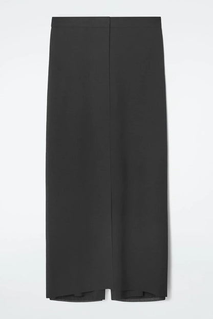 Sleek Wrap-Front Straight-Leg Trousers