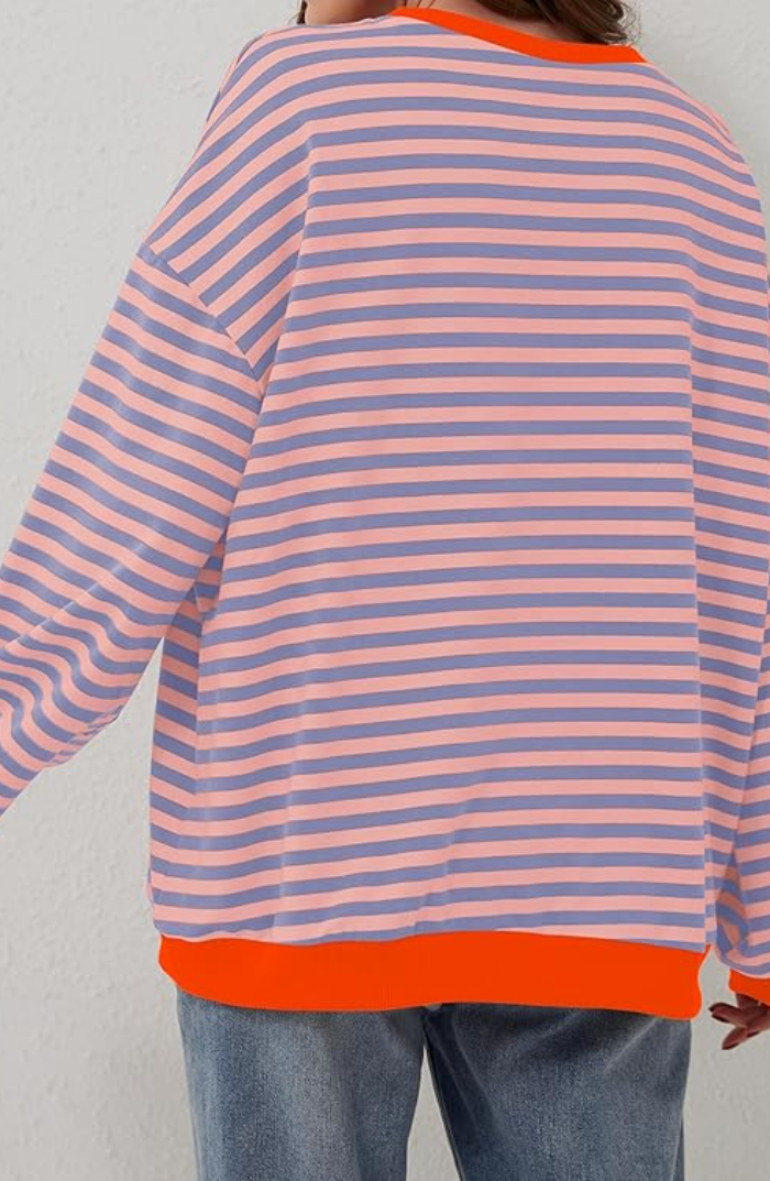 Amelia - Striped Oversized Sweater