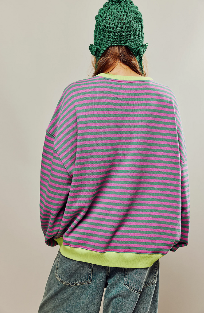 Amelia - Striped Oversized Sweater