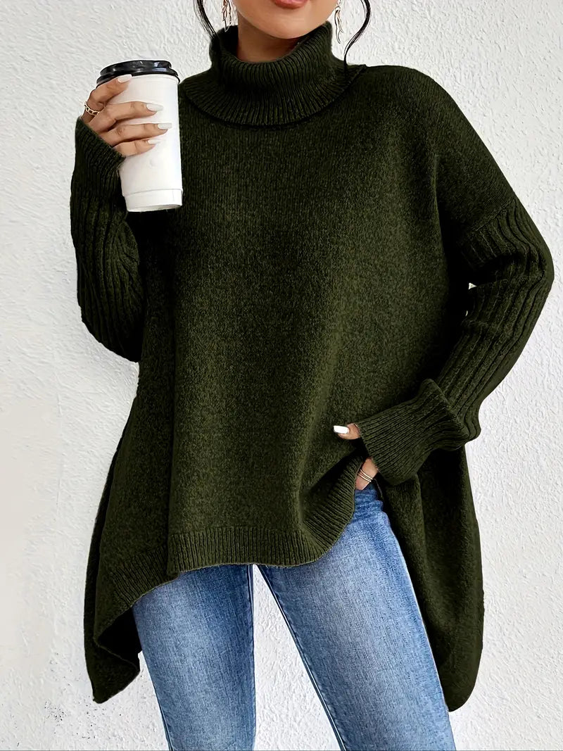 Bridgette™ - Comfortable Long Roll Neck Jumper