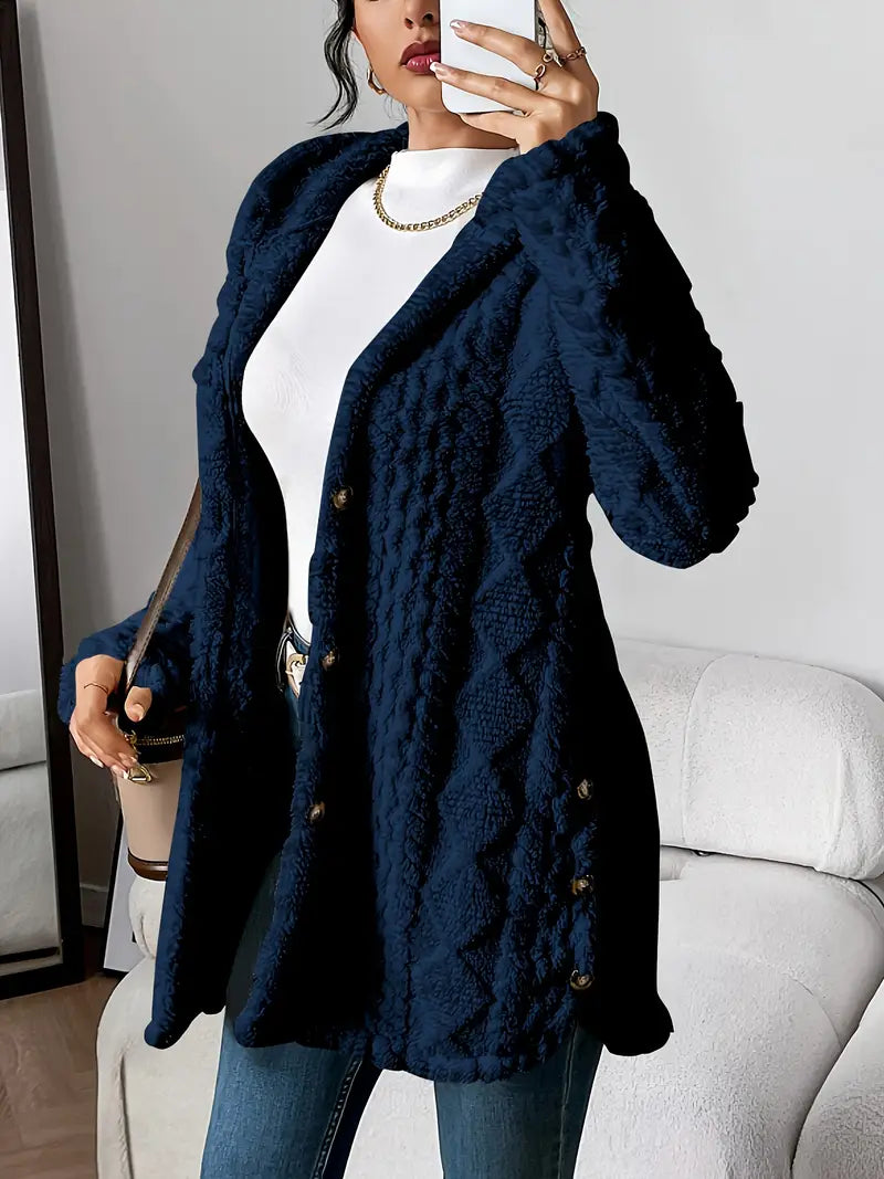 Chloe™ - Plush Hoodie Cardigan