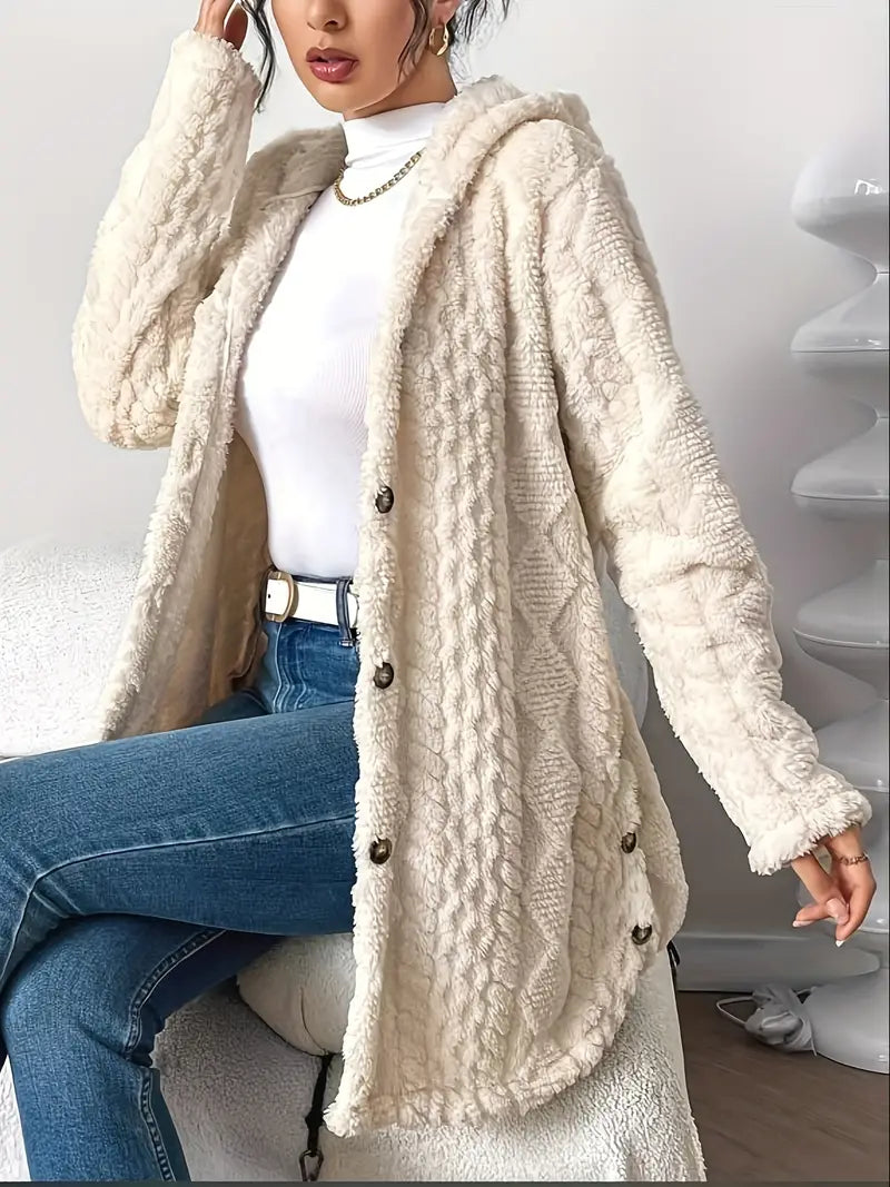 Chloe™ - Plush Hoodie Cardigan