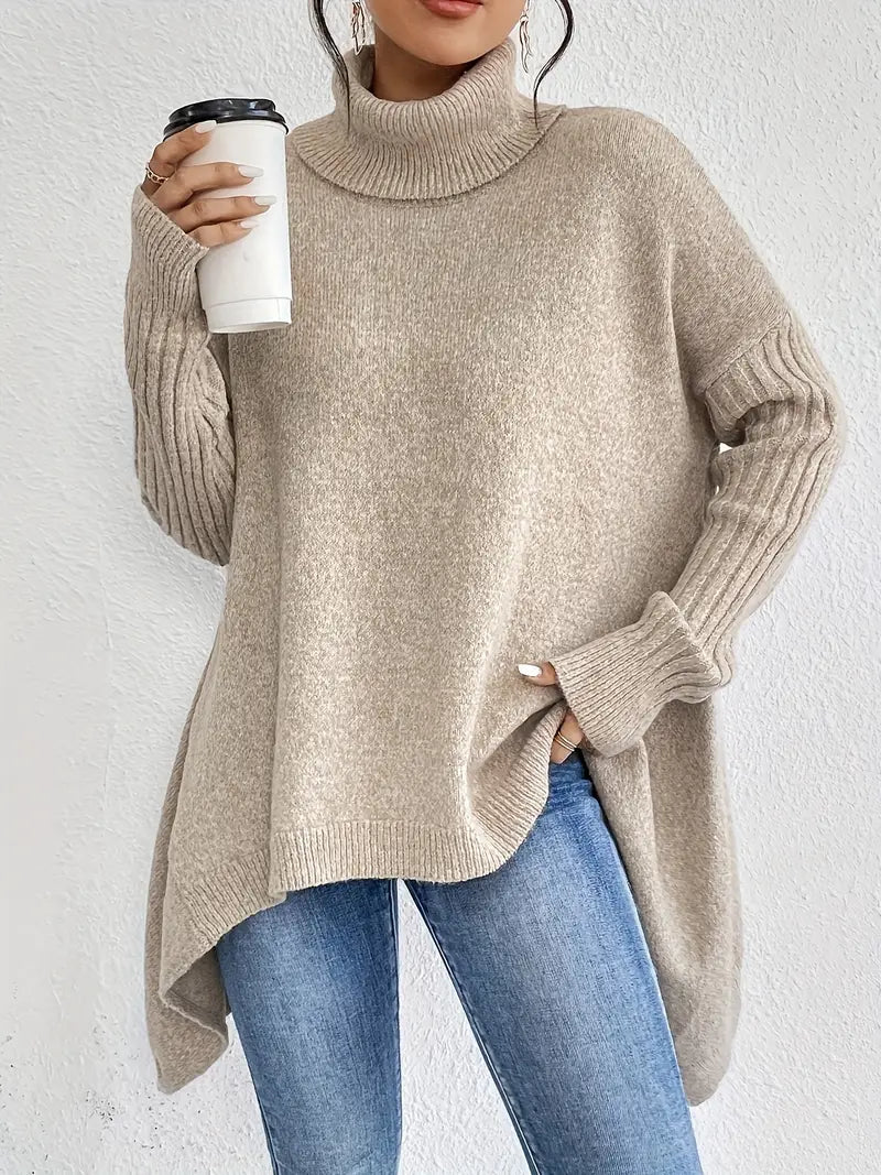 Bridgette™ - Comfortable Long Roll Neck Jumper