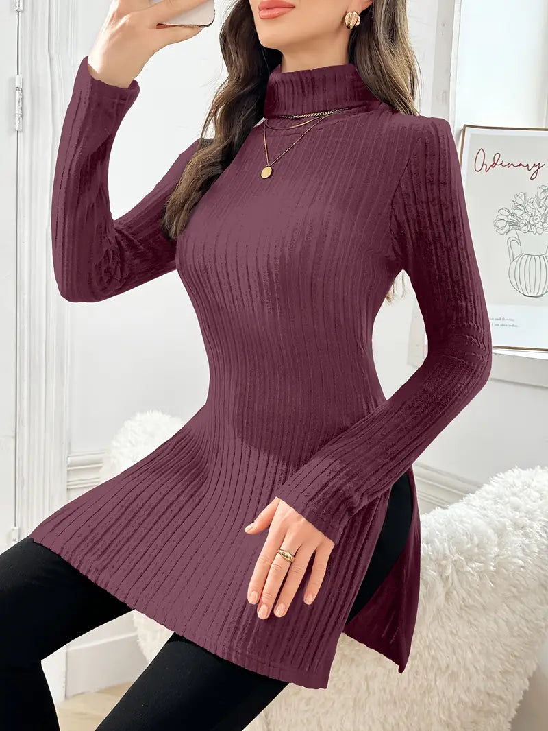 Sarah - Elegant Long-Sleeved Jumper with Slim Fit for Autumn