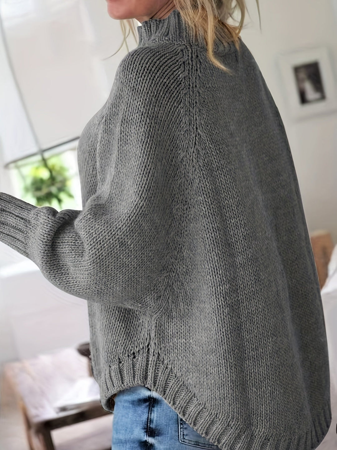 Heidi™ – Bequemer Vintage-Zopfstrickpullover