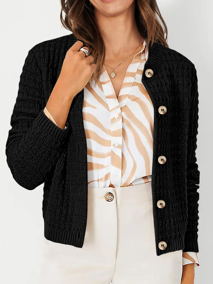 Harper™ - Cardigan with Button Placket