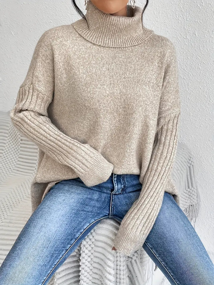 Bridgette™ - Comfortable Long Roll Neck Jumper