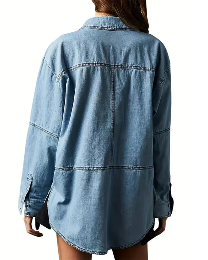 Micah™ – Oversized-Denim-Pullover
