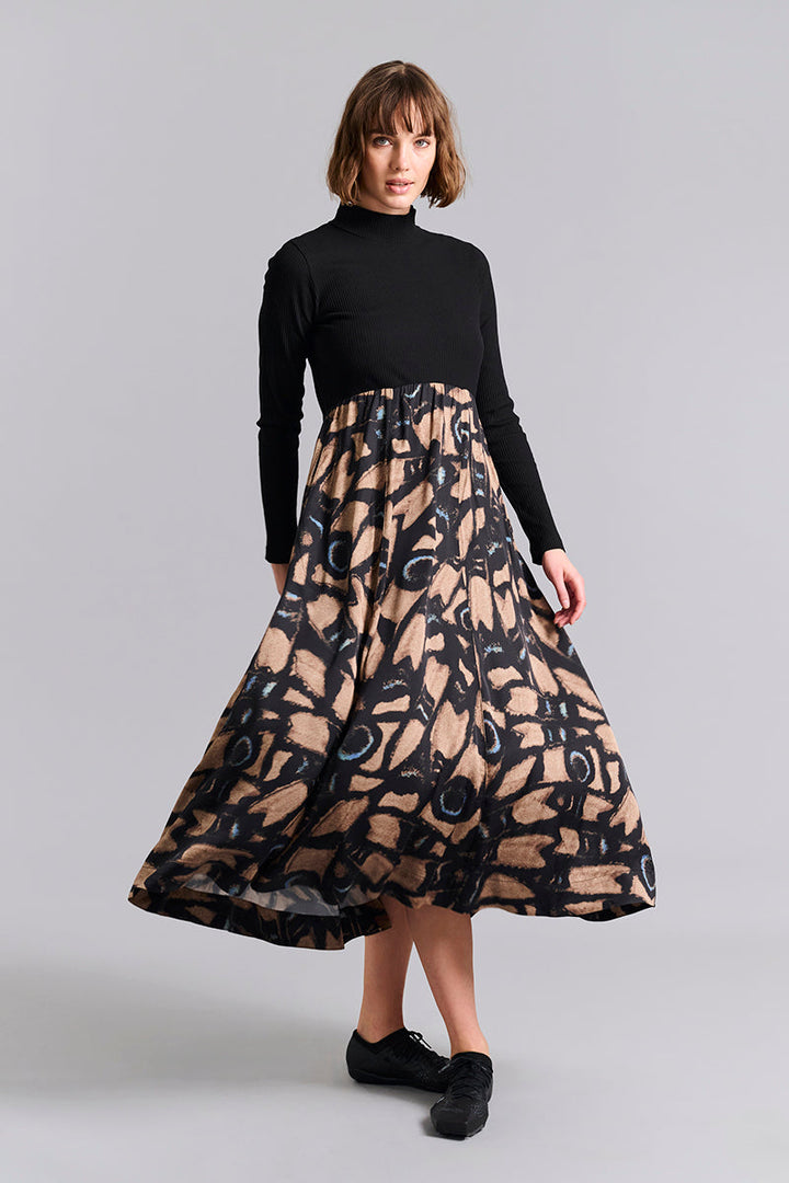 Rosaleen | Kuhaki High-Neck Dress