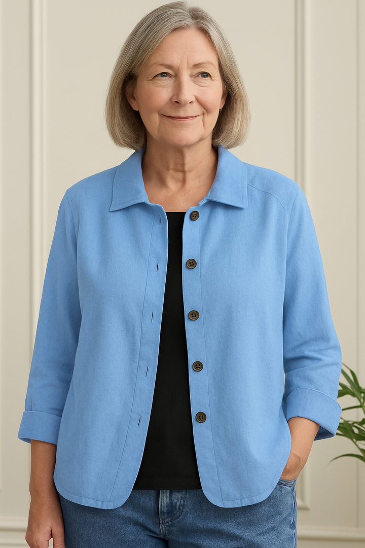 Marilla™ – Classic Lightweight Shirt-Cardigan