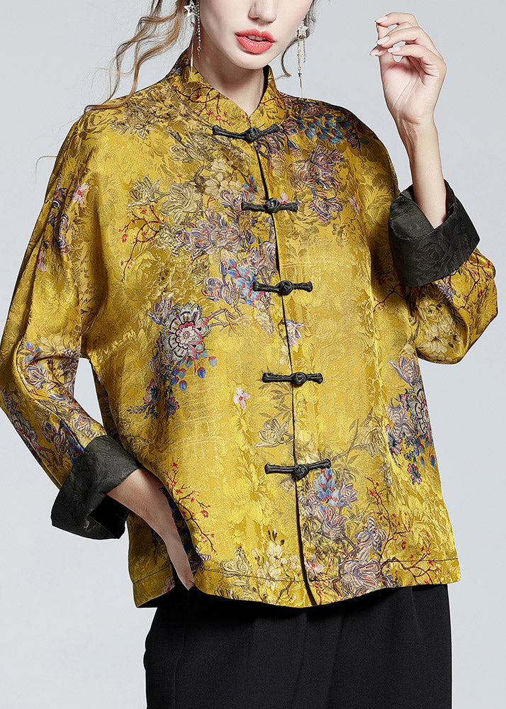 Mei™ - Coat with Stand Collar in Chinese Style