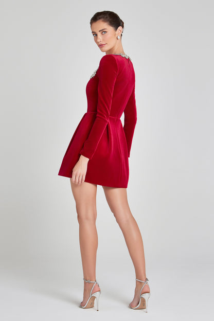 Velvet Red Luxe Dress