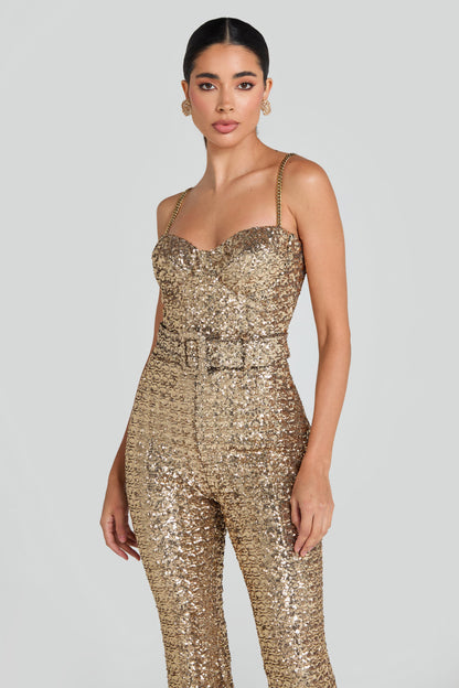 Isabel Gold Jumpsuit