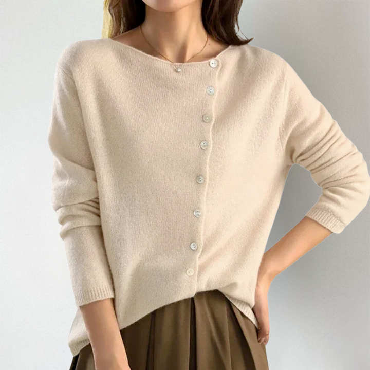 Kate™ - Stijlvol asymmetrisch vest met knoopjes 