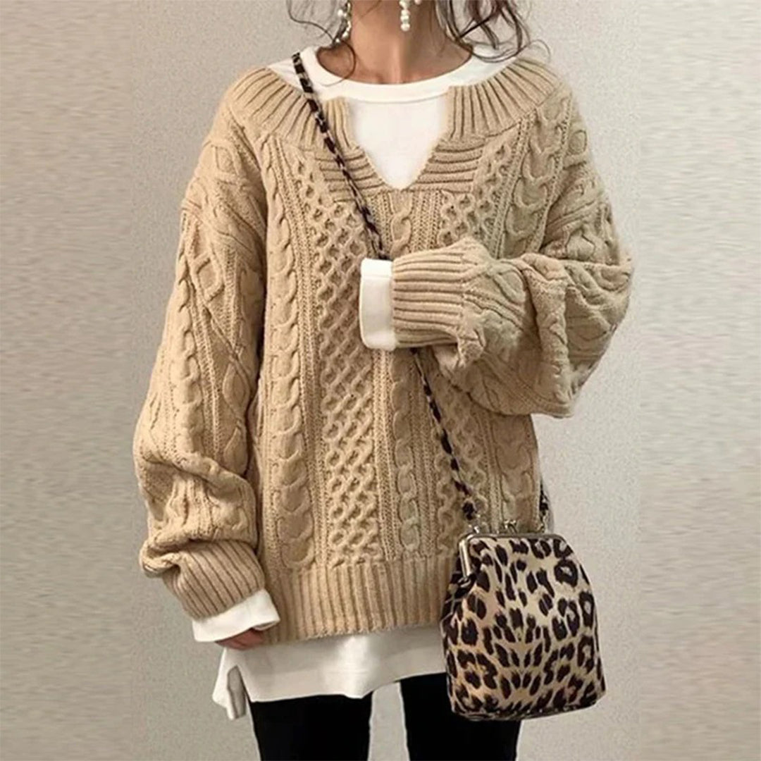 Oversized Cable Knit Jumper