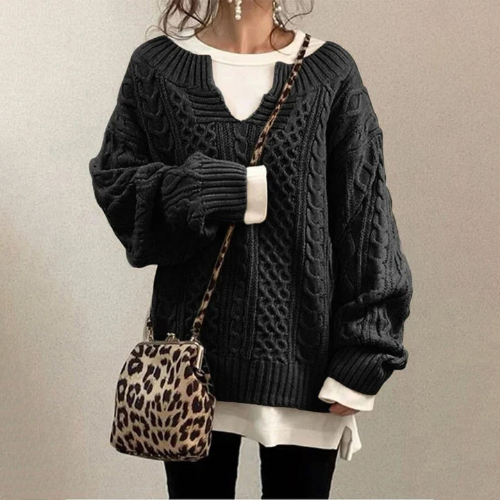 Oversized Cable Knit Jumper