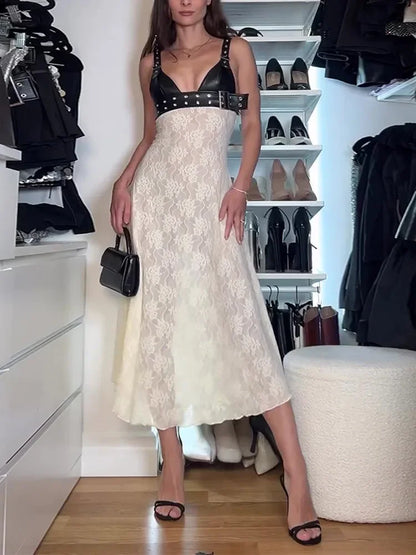 Floral Lace Midi Dress