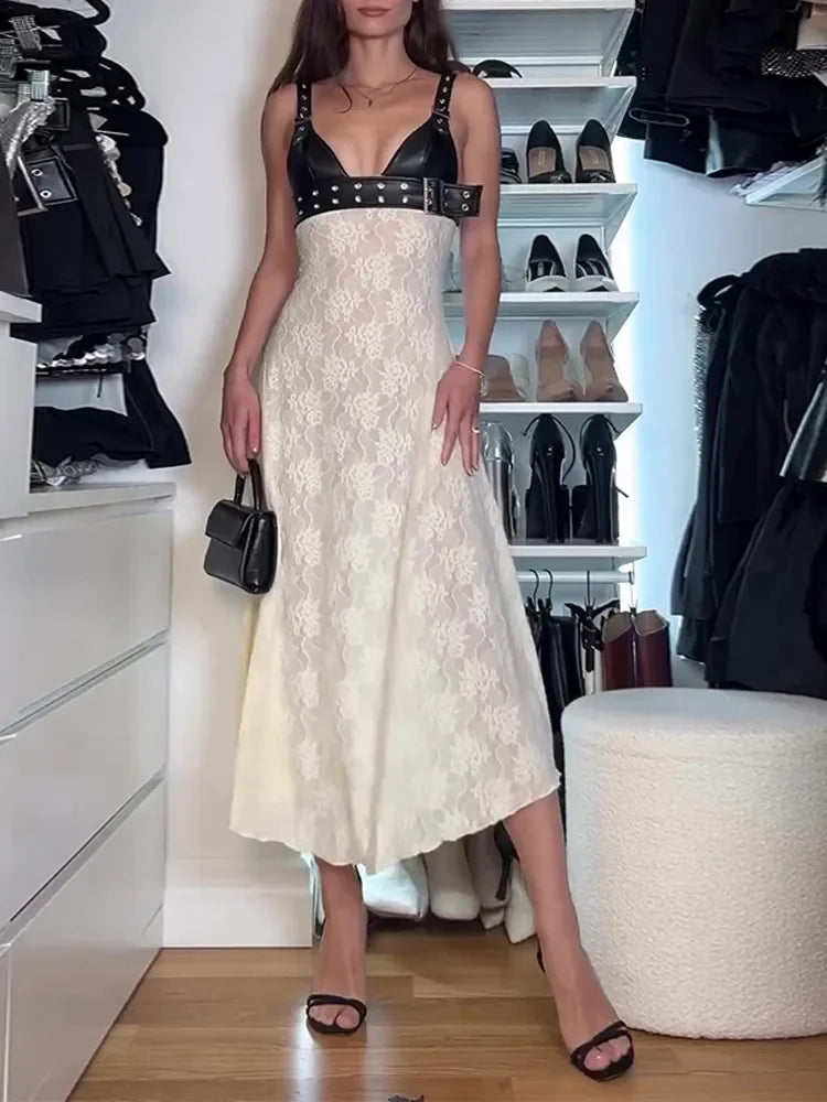 Floral Lace Midi Dress