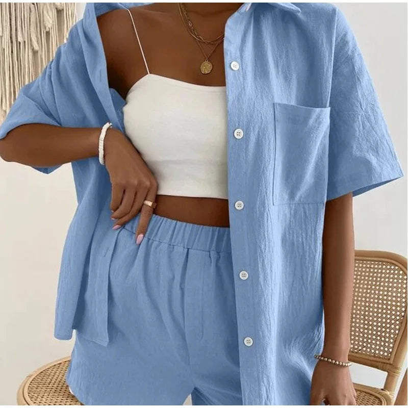 LUXE LOUNGE™ Cotton Loungewear Set