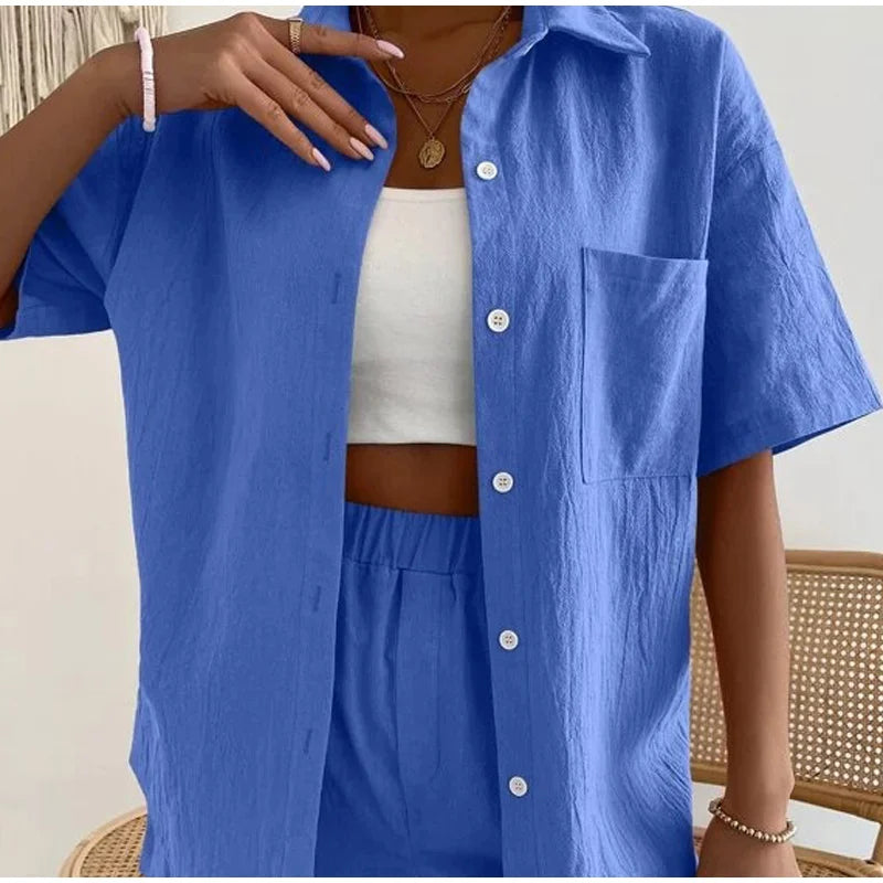 LUXE LOUNGE™ Cotton Loungewear Set