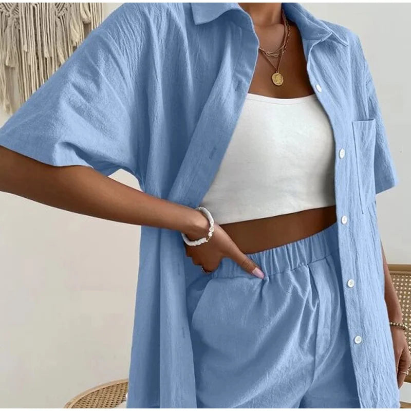 LUXE LOUNGE™ Cotton Loungewear Set
