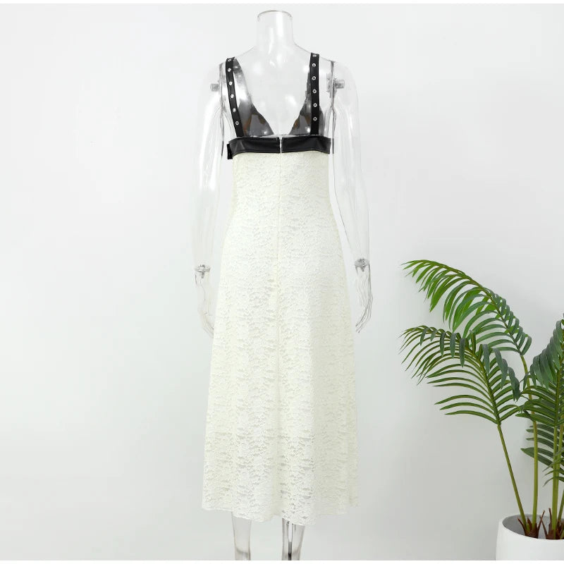 Floral Lace Midi Dress