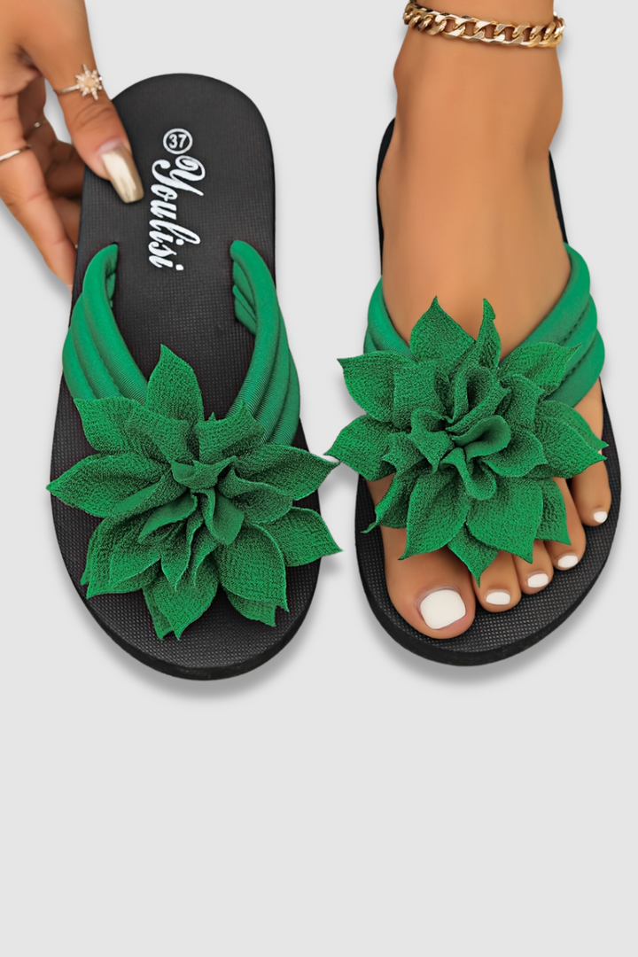 Eulalie | Comfortabele sandalen met bloemenprint