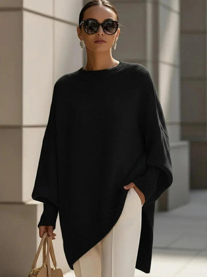 Batwing Sleeve Knit Sweater