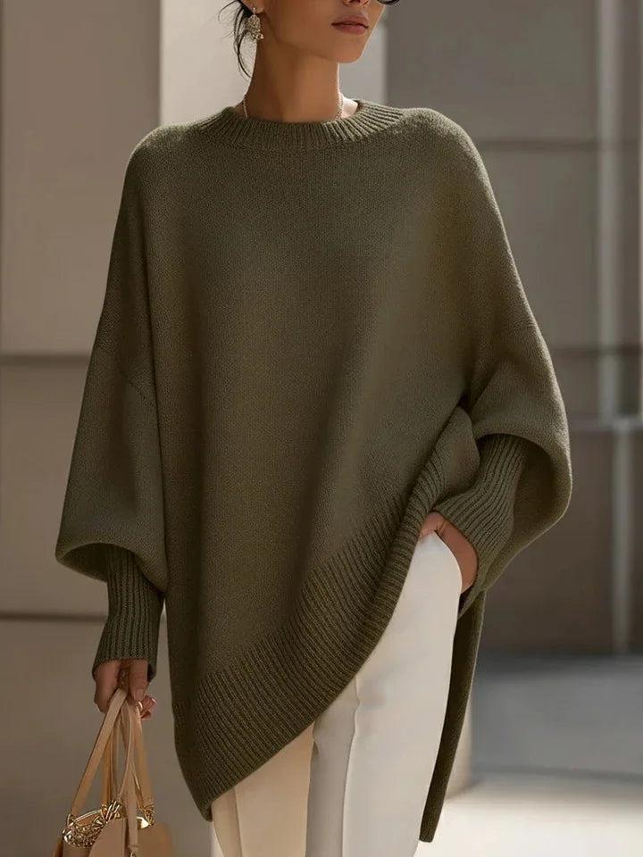 Batwing Sleeve Knit Sweater