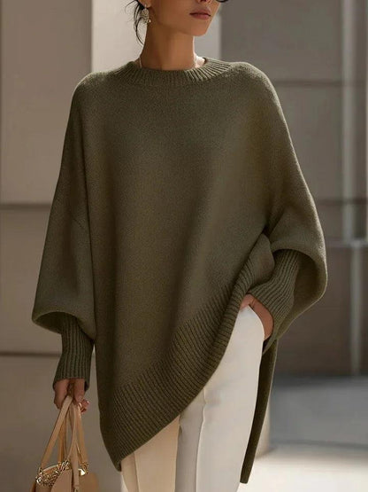 Batwing Sleeve Knit Sweater