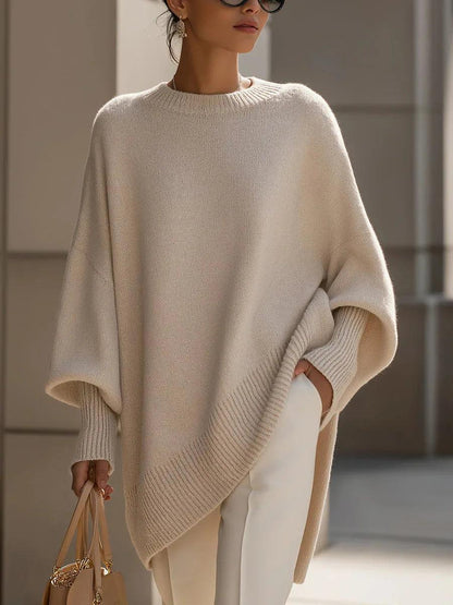 Batwing Sleeve Knit Sweater
