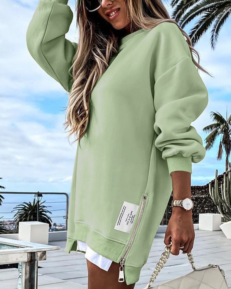 Luna™ – Kurzer Pullover in Unifarbe 