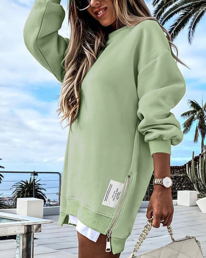 Luna™ – Kurzer Pullover in Unifarbe 