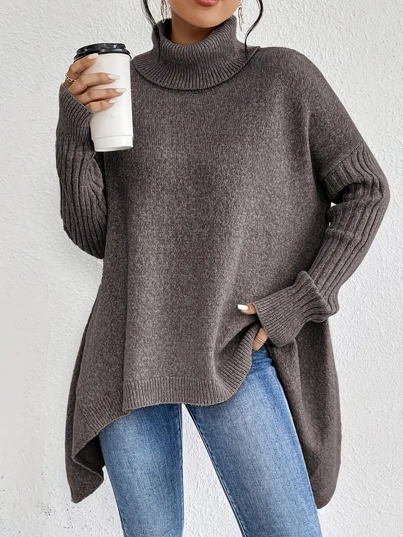 Bridgette™ - Comfortable Long Roll Neck Jumper