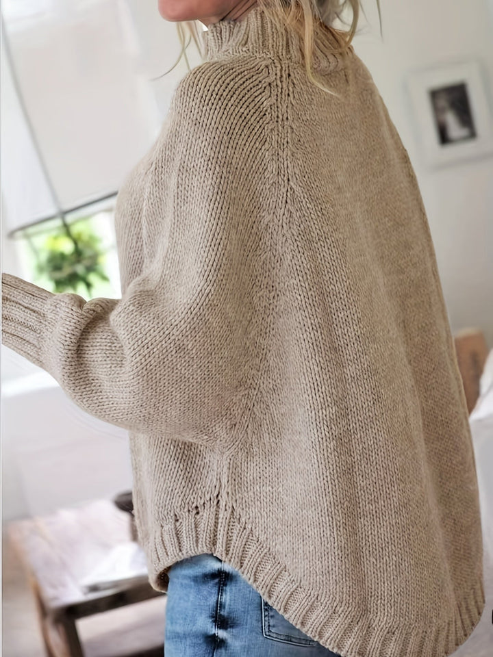 Heidi™ – Bequemer Vintage-Zopfstrickpullover