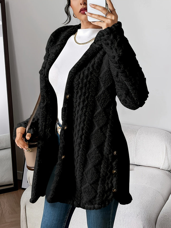 Chloe™ - Plush Hoodie Cardigan