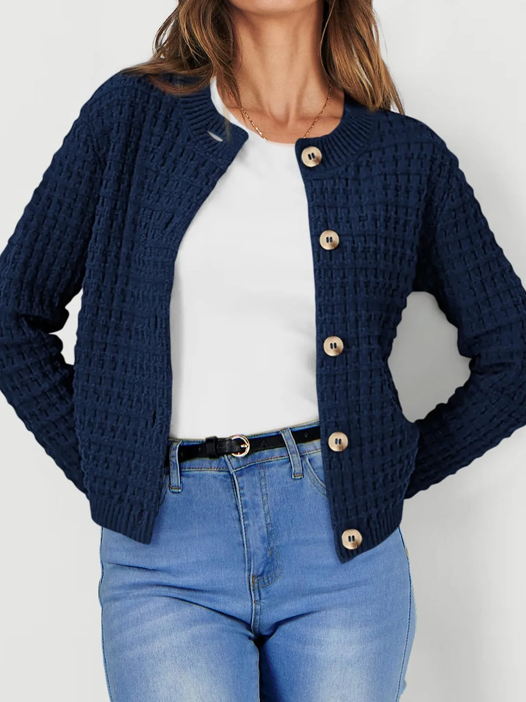 Harper™ - Cardigan with Button Placket