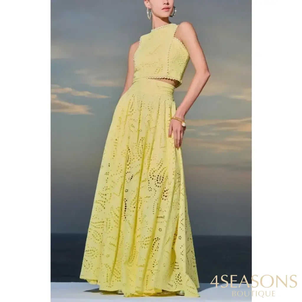 Conjunto De Laise Briana Amarelo / P