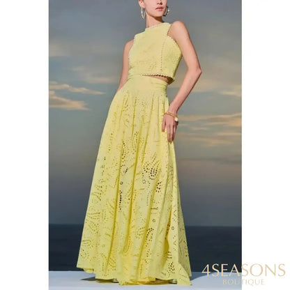 Conjunto De Laise Briana Amarelo / P