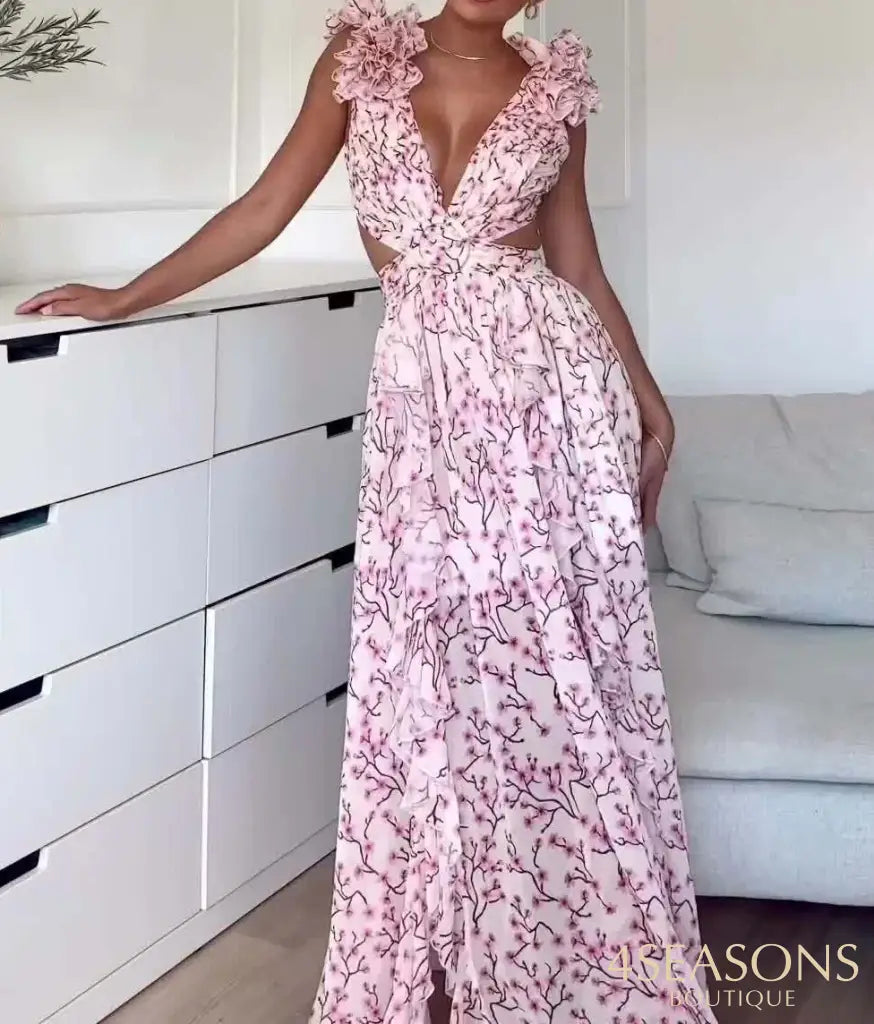 Bullock Dress Floral / XS