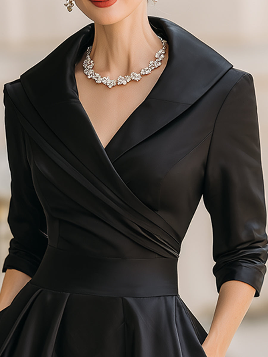 Maya™ | Midi Satin Dress