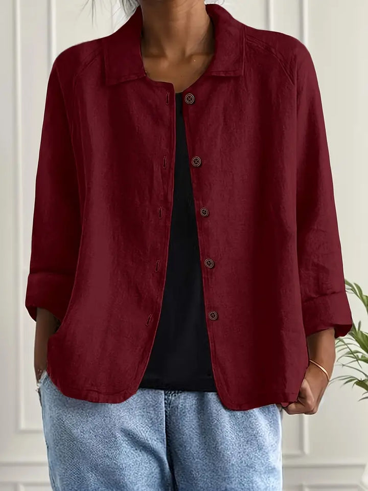 Marilla™ – Classic Lightweight Shirt-Cardigan