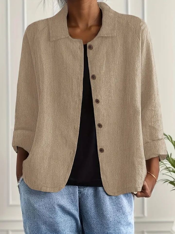 Marilla™ – Classic Lightweight Shirt-Cardigan