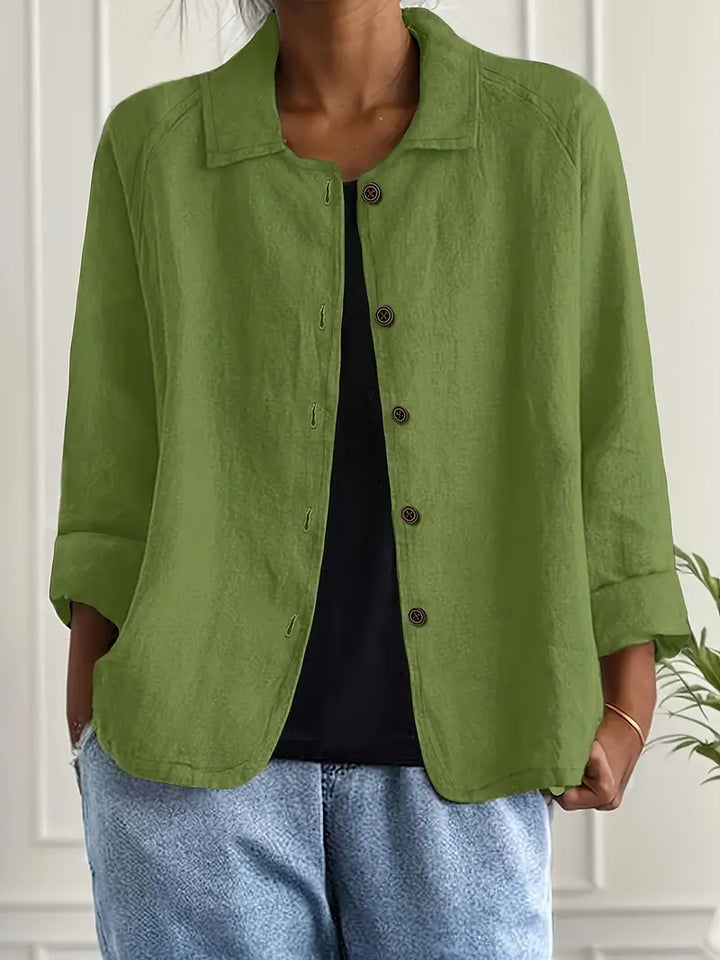 Marilla™ – Classic Lightweight Shirt-Cardigan