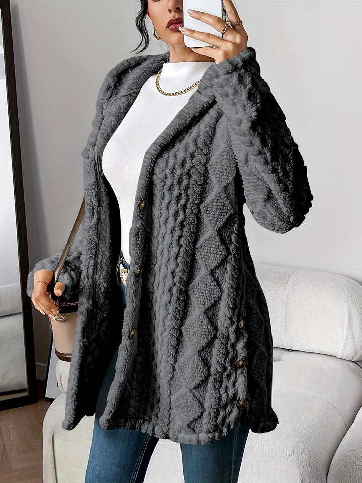 Chloe™ - Plush Hoodie Cardigan